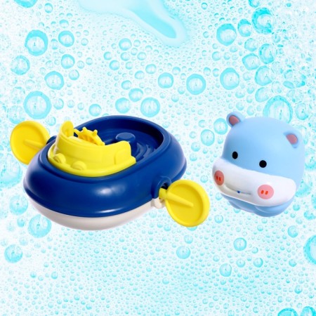 Bath toy "Boat with animals", mix-6