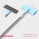 Oklotka with nozzle velor Dolyana, steel telescopic handle, silicone, 19 × 7 × 68 (112) cm, MIX color