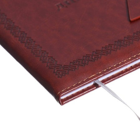 Universal diary for grade 1-11, solid cover, artificial leather, brown cover, liesse, 80 g/m2-2