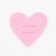 Set for decor of table objects "Love" 4 pcs, pink, 5.4 x 5 cm, 100% p/e, felt