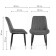 SEDA 1 Metal/velor, black/blue 52x60x87 cm stool