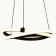 Suspended chandelier Mantra Infinity, LED, 2500LM, 2800K, 300 mm, brown color
