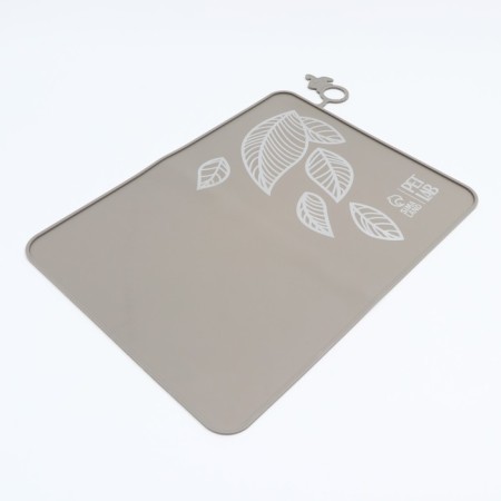 Silicone rug for a bowl, 40 x 30 cm, gray-3