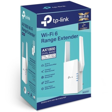 TP-LINK RE605X AX1800 10/100/1000Base-TX White wireless signal repeater-3