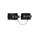OCHES Pecado BDSM, from thick leather with eyelets, genuine leather, black