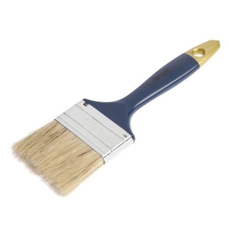 Brush flat tundra, natural bristles, plastic handle, 2.5 ", 63 mm