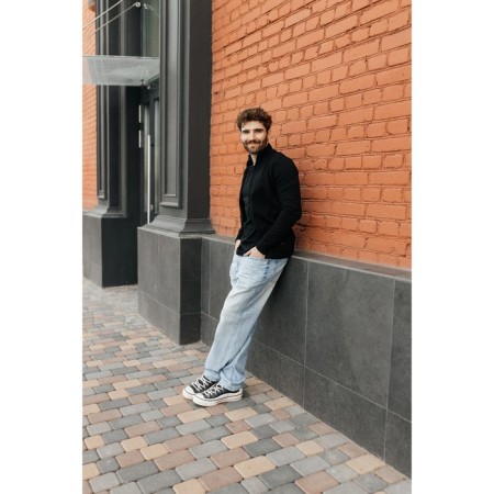 Jumper male ise, size 58, black color-10