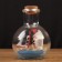 The ship souvenir "pilgrim" in a bottle, vertical. 9*7cm