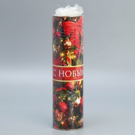 Tubus for the bottle "New Year's Beauty", 9.5 x 34 cm, New Year-6