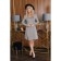 Women's dress, size 52, gray color