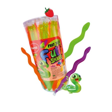 Jelly in sticks frutti, snake, assorted, 33 g