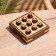 Game desktop "Cross-cuts" 10x10 cm, tree shisham, brass