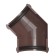 The angle of the gutter is 135 gr. Technonikol PVC D125 brown