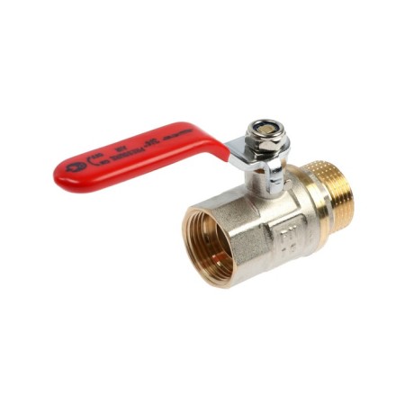 Balloon tap STT, internal/outer thread 3/4 ", handle, nickelly brass-1