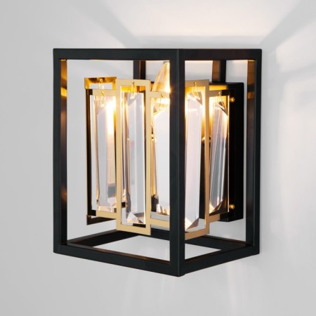 Wall lamp Bogate’s Cella 377/1, E14, 1x60W, 150x120x190 mm, gold, black color.