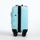 Small 18 suitcase, lightning department, 4 wheels, blue color