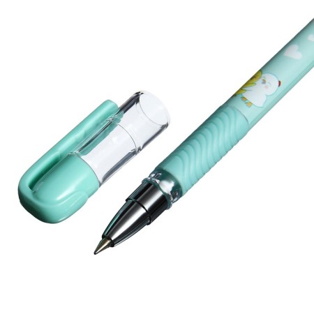 Ballic handle BrunovisConti Magicwrite "hugs. Chickens", node 0.5 mm, blue ink, matte case Soft Touch-3