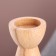 Candlestick, model No. 9, 7 x 17 cm, beech