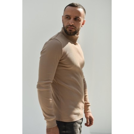 Male turtleneck, beige color, size 48-1