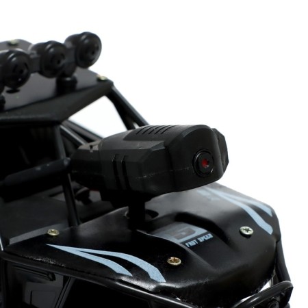 Radio-controlled machine "All-terrain vehicle" with a camera, wi-fi, metal elements, black color-3