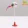 Dear "Mouse on the suction cup", artificial fur with feathers, 20 cm, mix of flowers