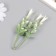 Artificial plant for creativity "Hippeastium" set 6 pcs white 11 cm