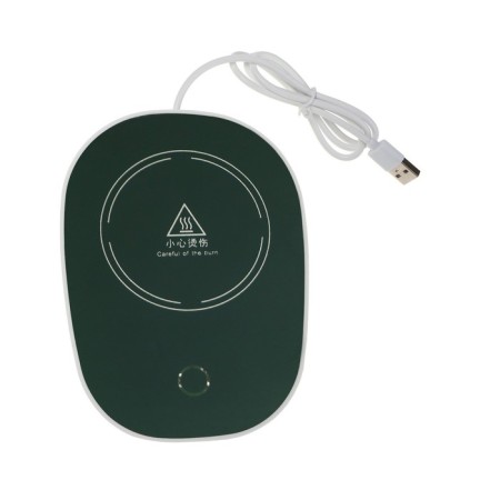 Heating stand for your favorite mug LSK-1502, from USB, 16 watts, green-1