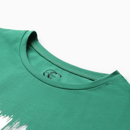 Female T-shirt, dark green color, ONE SIZE (42-46)-5
