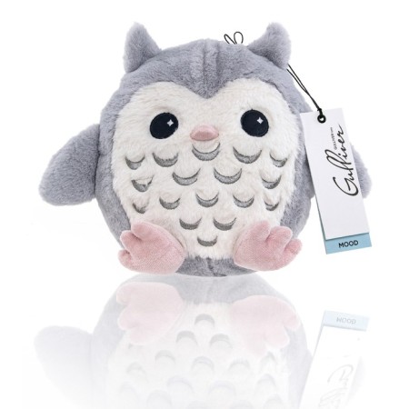 Soft gulliver toy "owl", gray color, 23 cm