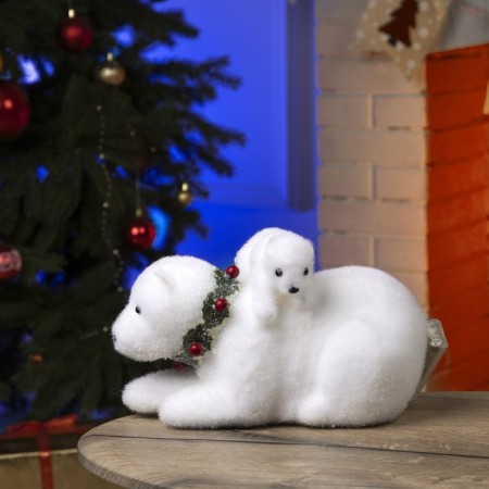 LED Figure "Bear" 26 × 16 × 16 cm, phlock, AAX2 batteries (not in the kit), glow warm white-2