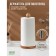 Adelica paper towel holder, 13 × 13 × 28 cm, chrome pen, beech