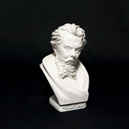 Gypsum figure famous people: Bust of Mussorgsky 23*12*13.5 10-197-8