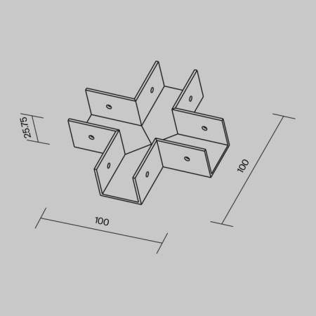 Components for the Outdoor O-TR001-CC street track system-5