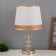 Board lamp "Melita" E27 40W gold 26x26x46 cm Risalux