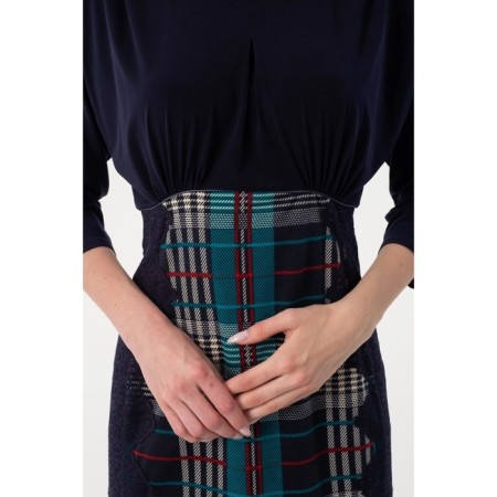 Women's dress, size 42, blue color-1