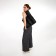Female bag Textura, chover, large size, black color