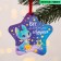 Christmas tree pendant fluorescent “All dreams will come true”, 12 x 12 cm