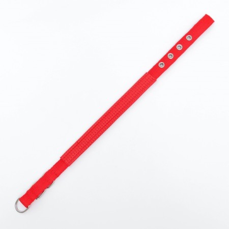Collar "Comfort" Combined, 45 x 2 cm, Osh 30-39 cm, red-6