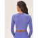 Crop female top with long sleeve Mirey Crop Top Manica Lunga, size 42-44, color Lilac