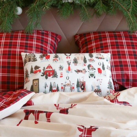 New Year. Pillow Decorative Ethel Christmas Moments 60*40 cm
