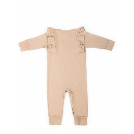 Children's overalls with ruffles fashion, height 68 cm, beige color-11