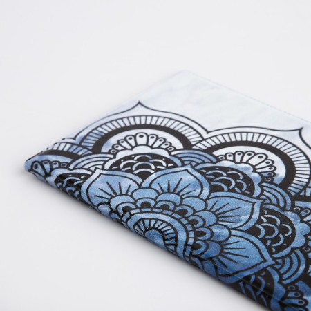Cover for passport, blue/gray color-3