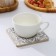 Set of Dolyan dishes, Menzhitsa D = 20 cm, cutting board 25 × 17 × 1.2, stand under the mug as a gift