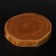 Grootboard from the saw of Wild Kitchen, D = 160-200 mm, thickness 30 mm, a solid massif of the cedar