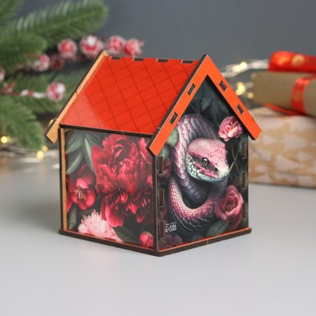New Year's tea house "Snake. Oution" 10.5x9.5x12 cm-1