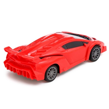 Radio -controlled car "Street Racing", 1:20, light, works from batteries, red color-2
