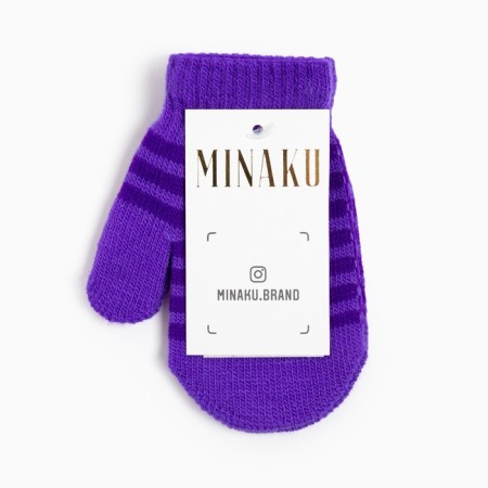 Mittens of nully Minaku children's, col. Violet, district 12-14 (13-14 cm)-3