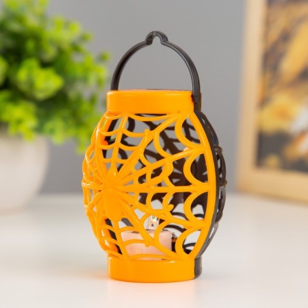 Spout "Web" LED RGB 3XAG10 Orange black 6x6x9 cm Risalux