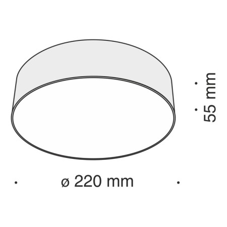 Technical C032CL-L32B4K, LED, 26W, 22x22x5.8 cm, 2300lm, 2300lm, black color-3
