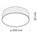 Technical C032CL-L32B4K, LED, 26W, 22x22x5.8 cm, 2300lm, 2300lm, black color